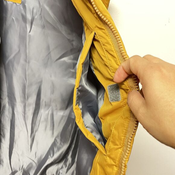 Eddie Bauer Men's Size XXL Yellow Puffer MVest Down Classic Sys Dkhoney - Picture 6 of 14